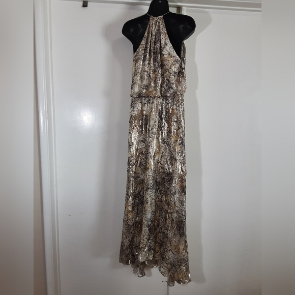 Haute Hippie Gold and Metallic Maxi Dress - Picture 3 of 9